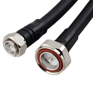 1/2&Prime; Superflex Jumper Cables With DIN 7/16 Male  to 4.3 10 male Connector