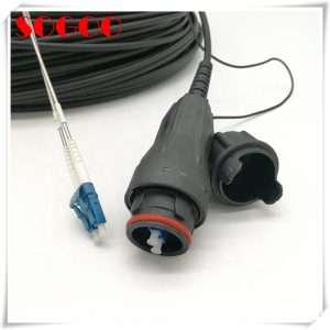 Fullaxs outdoor fiber patch cord Compatible IP67 connector DX LC Waterproof Patch Cord