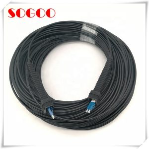 Armored Fiber Optic Cable With NSN Boot Compatible To Nokia Patch Cord