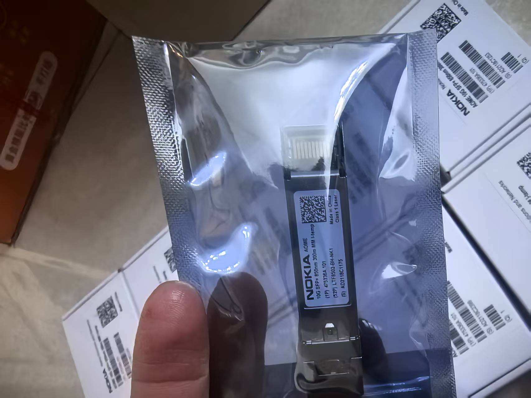 Original NOKIA 475336A.101 AOME 10G SFP+ 850nm 300m MM IteÉmetteur-récepteur d'origine NOKIA 475336A.101 AOME 10G SFP + 850nm 300m MM Itemp 微信图片 20251217230256 656 195 - Original NOKIA 475336A.101 AOME 10G SFP+ 850nm 300m MM Itemp Transceiver